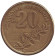 Монета 20 драхм, 1992 год, Греция. Дионисимос Соломос. Монета 20 драхм, 1992 год, Греция. Дионисимос Соломос.