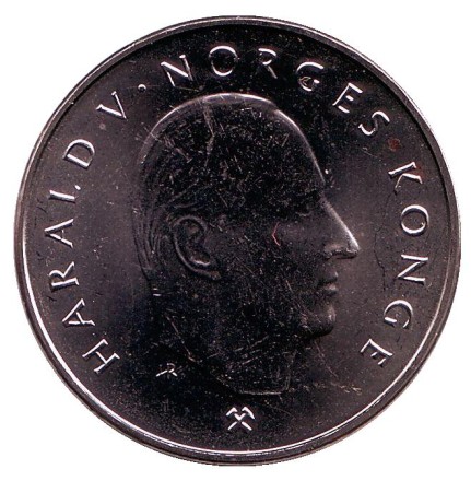 Монета 5 крон. 1994 год, Норвегия. UNC. Монета 5 крон. 1994 год, Норвегия. UNC.