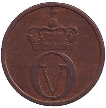 Монета 1 эре. 1964 год, Норвегия. Белка. Монета 1 эре. 1964 год, Норвегия. Белка.