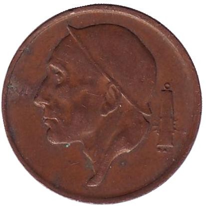 Монета 50 сантимов. 1974 год, Бельгия. (Belgie)