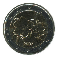Монета 2 евро. 2007 год, Финляндия. Монета 2 евро. 2007 год, Финляндия.