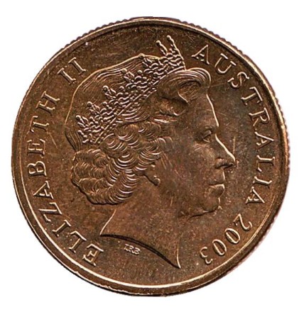 Монета 1 доллар. 2003 год, Австралия. 50 лет окончания Корейской войны. Голубь мира. Отметка: "M" - Мельбурн. 