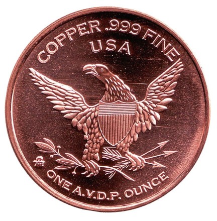 Телец. "Знаки зодиака." Монетовидный жетон. Унция меди 999. США. 