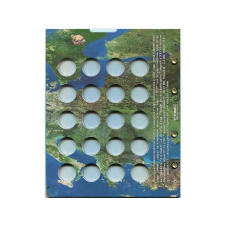 Лист блистерный. Памятные монеты номиналом 2 евро. Формат "Optima". Лист блистерный. Памятные монеты номиналом 2 евро. Формат "Optima".