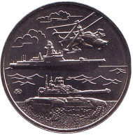 5 лет Международному военно-техническому форуму. Армия-2019. Памятный жетон, ММД, 2019 год.