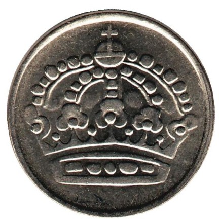 Монета 25 эре. 1960 год, Швеция. Монета 25 эре. 1960 год, Швеция.