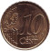 Монета 10 центов. 2008 год, Испания.