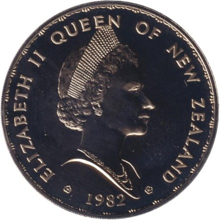 Монета 1 доллар. 1982 год, Новая Зеландия. Такахе.