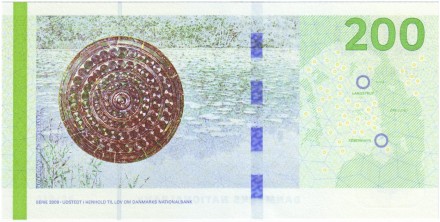 Банкнота 200 крон. 2016 (2009) год, Дания. Мост Книппельсбро. Банкнота 200 крон. 2016 (2009) год, Дания. Мост Книппельсбро.