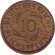 Монета 10 рейхспфеннигов. 1928 (А) год, Веймарская республика. Монета 10 рейхспфеннигов. 1928 (А) год, Веймарская республика.