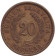 Монета 20 марок. 1934 год, Финляндия. Состояние - F. Монета 20 марок. 1934 год, Финляндия. Состояние - F.
