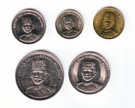 Набор монет (5 штук). 1-50 сен, 2009-10 год, Бруней. Набор монет (5 штук). 1-50 сен, 2009-10 год, Бруней.