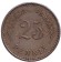 Монета 25 пенни. 1928 год, Финляндия. Монета 25 пенни. 1928 год, Финляндия.