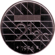 Монета 2,5 гульдена. 1996 год, Нидерланды. BU. Монета 2,5 гульдена. 1996 год, Нидерланды. BU.