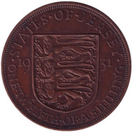 Монета 1/12 шиллинга. 1931 год, Джерси. Монета 1/12 шиллинга. 1931 год, Джерси.