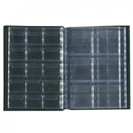 Монетник "Комби", формата 115х157 мм, на 84 монеты. Производство Россия.