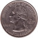 Монета 25 центов (D). 2001 год, США. Кентукки. Штат № 15.