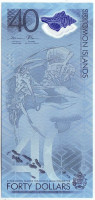 40 лет независимости. Банкнота 40 долларов. 2018 год, Соломоновы острова.