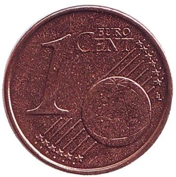 Монета 1 цент. 1999 год, Бельгия.