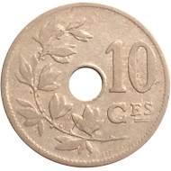 Монета 10 сантимов. 1902 год, Бельгия. (Belgique) Монета 10 сантимов. 1902 год, Бельгия. (Belgique)
