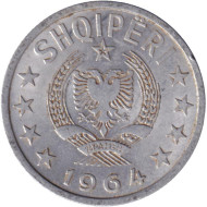 Монета 20 киндарок. 1964 год, Албания. Из обращения. Монета 20 киндарок. 1964 год, Албания. Из обращения.