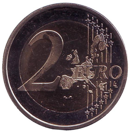 Монета 2 евро. 2006 год, Финляндия. Монета 2 евро. 2006 год, Финляндия.