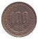 Монета 100 вон. 1982 год, Южная Корея. Монета 100 вон. 1982 год, Южная Корея.