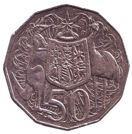 Монета 50 центов. 2007 год, Австралия.