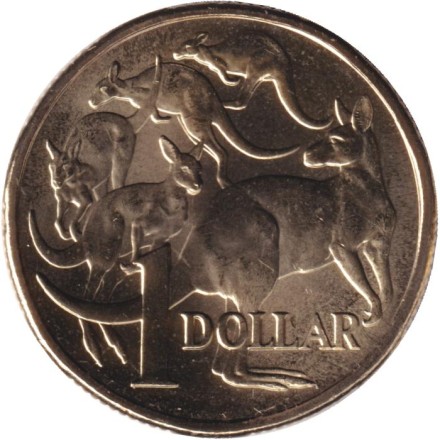 Монета 1 доллар. 2025 год, Австралия. Монета 1 доллар. 2025 год, Австралия.