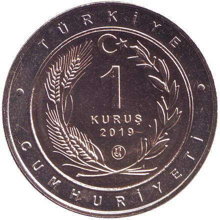 Птицы Анатолии. Набор из 12 монет. 1 куруш. 2019 год, Турция. Тип 1 (центр - латунь, кольцо - м/н). Птицы Анатолии. Набор из 12 монет. 1 куруш. 2019 год, Турция. Тип 1 (центр - латунь, кольцо - м/н).