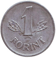 Монета 1 форинт. 1981 год, Венгрия.