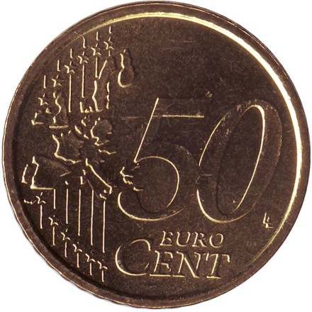 Монета 50 центов, 2003 год, Сан-Марино. Монета 50 центов, 2003 год, Сан-Марино.