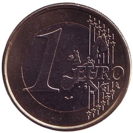 Монета 1 евро. 2004 год, Бельгия. Монета 1 евро. 2004 год, Бельгия.