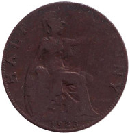 Монета 1/2 пенни. 1923 год, Великобритания. Монета 1/2 пенни. 1923 год, Великобритания.