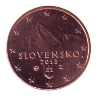Монета 1 цент, 2013 год, Словакия. Монета 1 цент, 2013 год, Словакия.