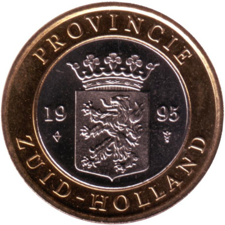 Южная Голландия. Жетон Нидерландского монетного двора. 1995 год.