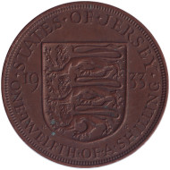 Монета 1/12 шиллинга. 1933 год, Джерси. Монета 1/12 шиллинга. 1933 год, Джерси.