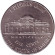 Монета 5 центов. 2012 год (P), США. Джефферсон. Монтичелло. Монета 5 центов. 2012 год (P), США. Джефферсон. Монтичелло.