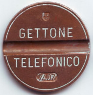 Телефонный жетон. 7707. Италия. 1977 год. (Отметка: ESM) Телефонный жетон. 7707. Италия. 1977 год. (Отметка: ESM)
