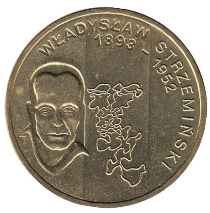 Монета 2 злотых, 2009 год, Польша. Владислав Стржеминский.