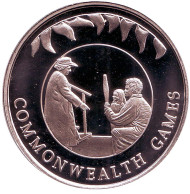 Монета 50 пенсов. 2002 год, Фолклендские острова. Игры содружества наций. Монета 50 пенсов. 2002 год, Фолклендские острова. Игры содружества наций.