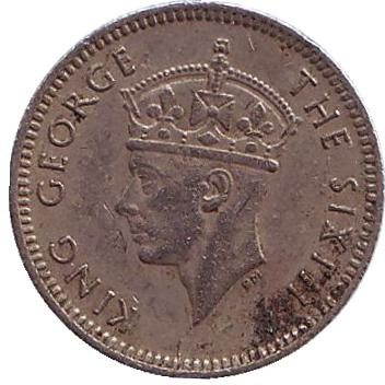 Монета 5 центов. 1948 год, Малайя. Монета 5 центов. 1948 год, Малайя.