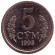 Монета 5 сумов. 1998 год, Узбекистан. UNC.