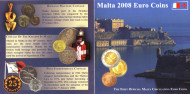 Набор монет евро в буклете (8 шт.), 2008 год, Мальта. Набор монет евро в буклете (8 шт.), 2008 год, Мальта.