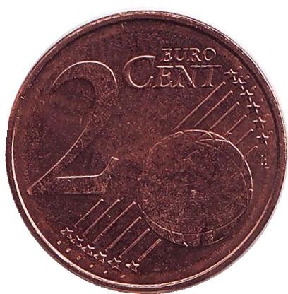 Монета 2 цента. 2000 год, Бельгия. Монета 2 цента. 2000 год, Бельгия.