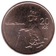 Монета 20 крон. 2006 год, Норвегия. Хенрик Ибсен - 100 лет со дня смерти. Монета 20 крон. 2006 год, Норвегия. Хенрик Ибсен - 100 лет со дня смерти.