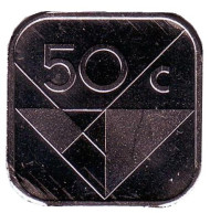 Монета 50 центов. 1990 год, Аруба. Монета 50 центов. 1990 год, Аруба.