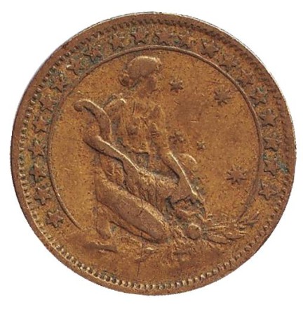 Монета 500 рейсов. 1927 год, Бразилия. Монета 500 рейсов. 1927 год, Бразилия.