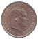 Монета 5 крон. 1970 год, Дания.