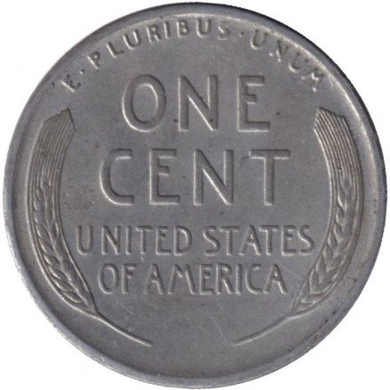 Монета 1 цент. 1943 год (S), США. Линкольн. aUNC. Монета 1 цент. 1943 год (S), США. Линкольн. aUNC.